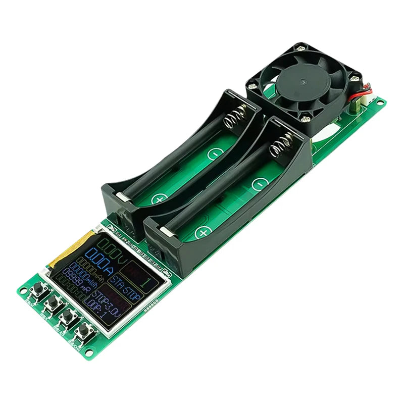 2-Ch 18650 Battery Capacity Tester | MAh MWh & Internal Resistance