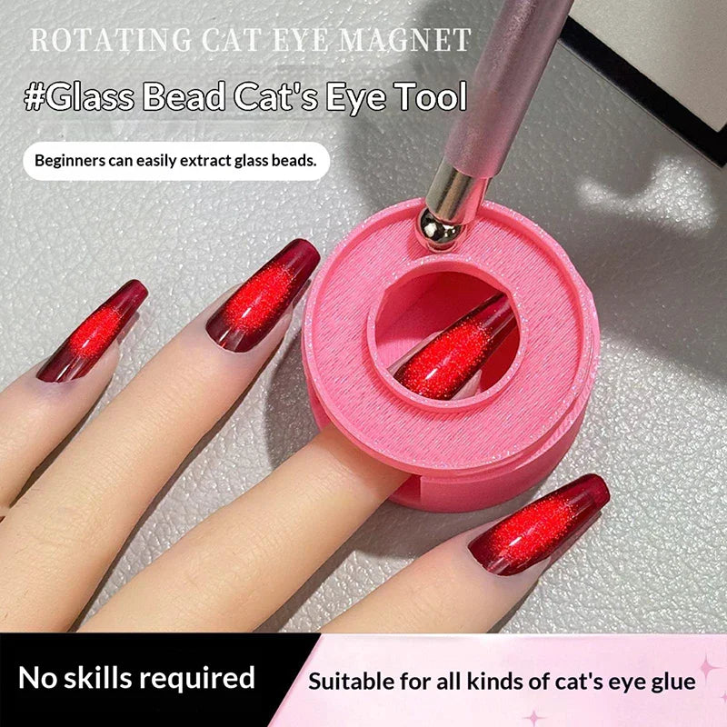 Nail Magnet Cat Eye Auxiliary Device Quickly Suction Cat's Eye Assist Tool For Nail Art Beginners Manicure Art Design Tools Peaceful Pleasures Health and Wellness