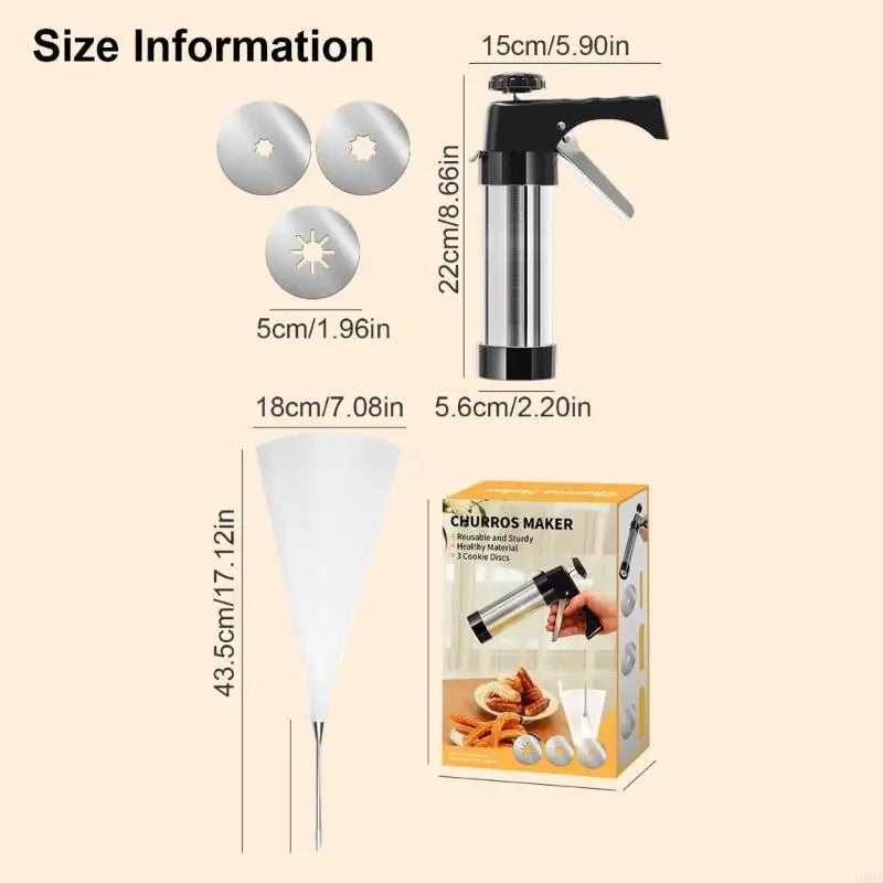 Spanish Fried Dough Stick Machine Kitchen Tools Western-style Fried Dough Stick Machine Creative Household Jishi Fruit Machine Peaceful Pleasures Health and Wellness