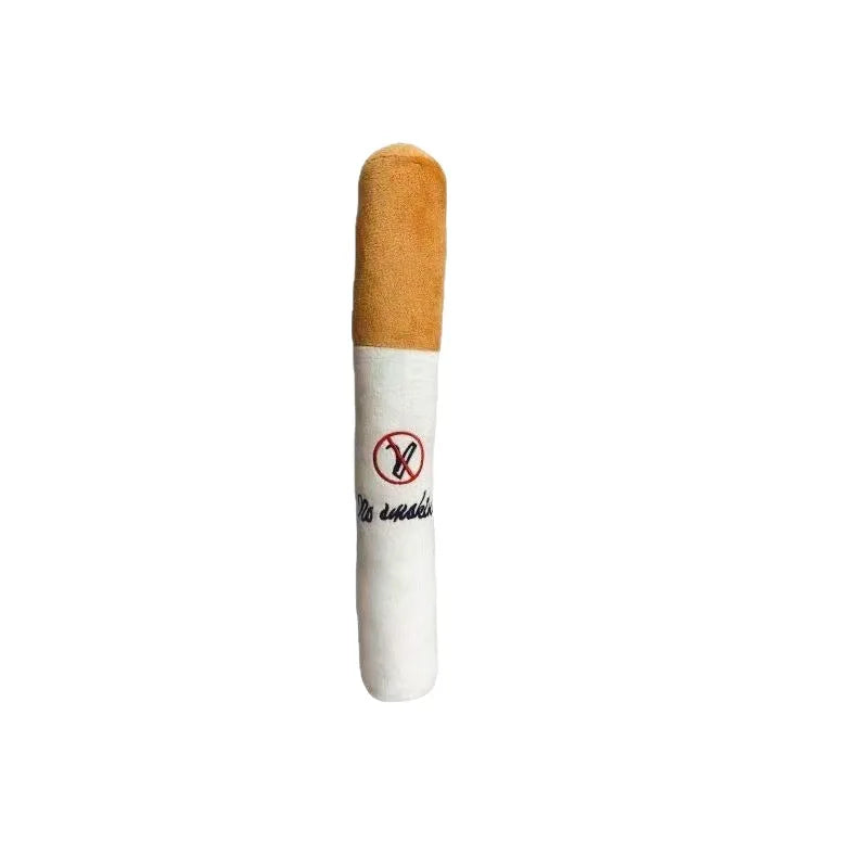 Voice Emitting Cigarettes Pet Plush Toys Cigar Shaped Hip-hop Simulation Funny Teeth Grinding Domineering Cats and Dogs Peaceful Pleasures Health and Wellness