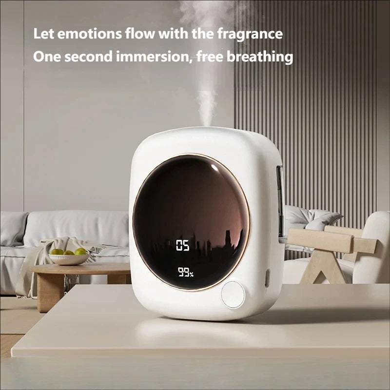 Portable Rechargeable Aroma Diffuser Essential Oil Diffuser Timer Air Freshener for Car Home Living Room Bathroom Peaceful Pleasures Health and Wellness