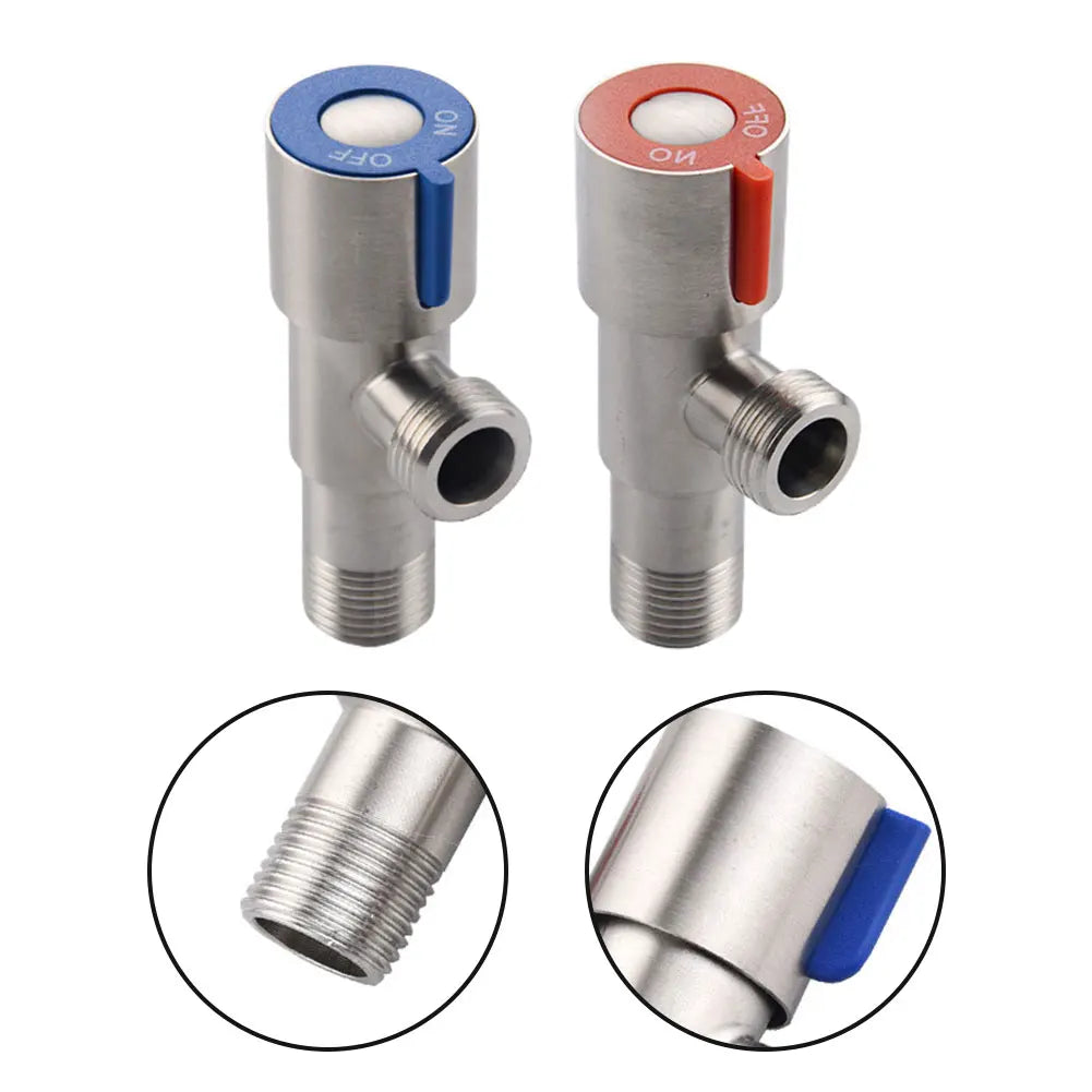 Stainless Steel Triangle Valve 1 2 Bathrooms Kitchens Cold Water Stop