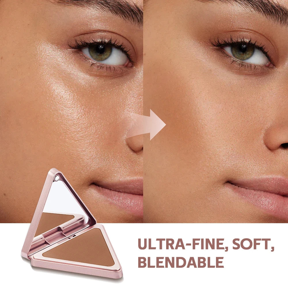 Lakerain Matte Bronzer Powder Long Lasting Makeup Effect Waterproof Sweatproof Setting Powder Oil Control Bronzer Face Makeup Peaceful Pleasures Health and Wellness
