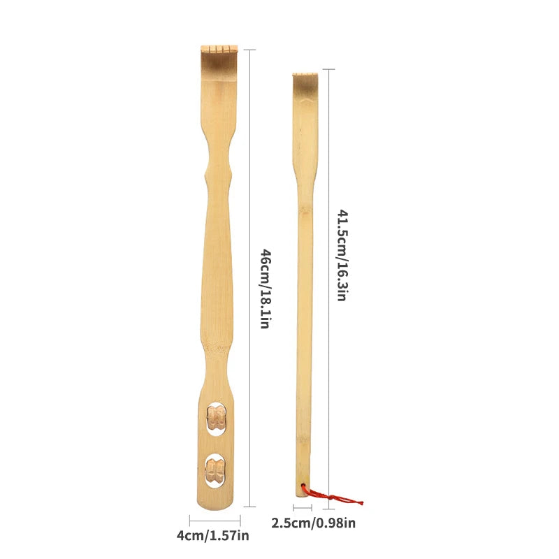 Bamboo Made Itching And Scratching Device Home Massage Anti Itch And Back Scratching Device Scratching Rake Massage Stick Peaceful Pleasures Health and Wellness