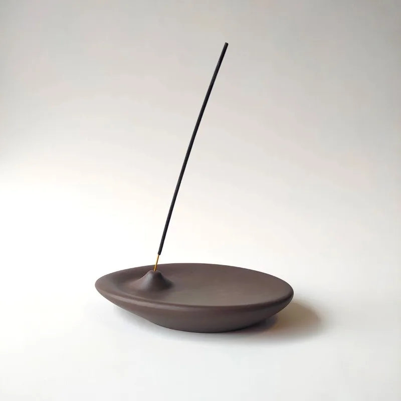 Modern Ceramic Incense Burner Tray for Yoga & Meditation Ceramic Incense Tray Peaceful Pleasures Health and Wellness
