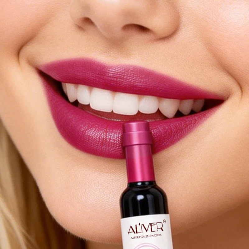 Red Wine Bottle Matte Liquid Lipstick | Velvet Nude Lip Gloss