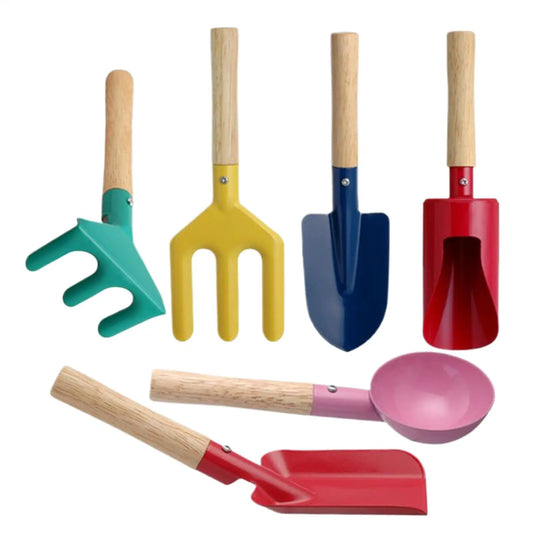 Kids 6-Piece Gardening Tool Set – Portable Digging & Planting Kit Kids Gardening Set Peaceful Pleasures Health and Wellness