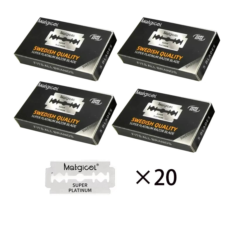 Double-Sided Safety Razor Blades for Men – 50/100/200 Pack