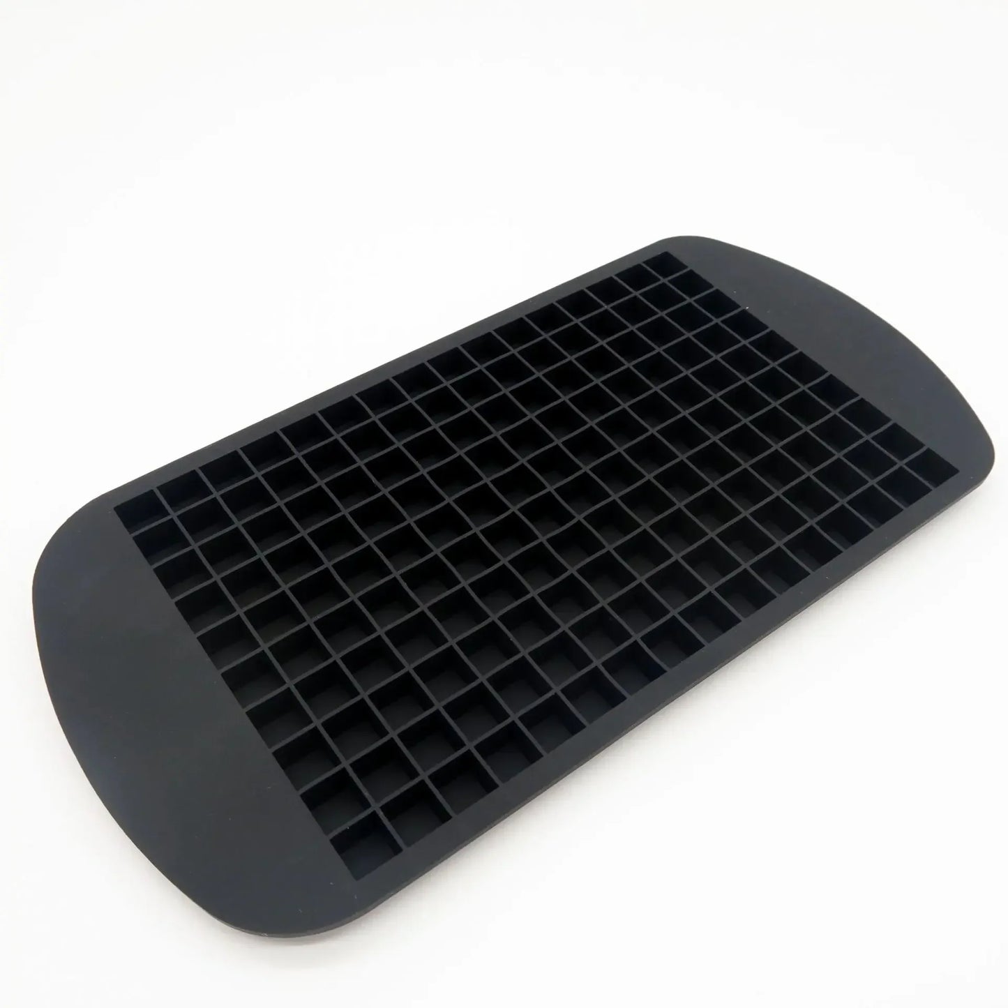 160-Grid Mini Silicone Ice Cube Tray – Foldable Small Square Mold