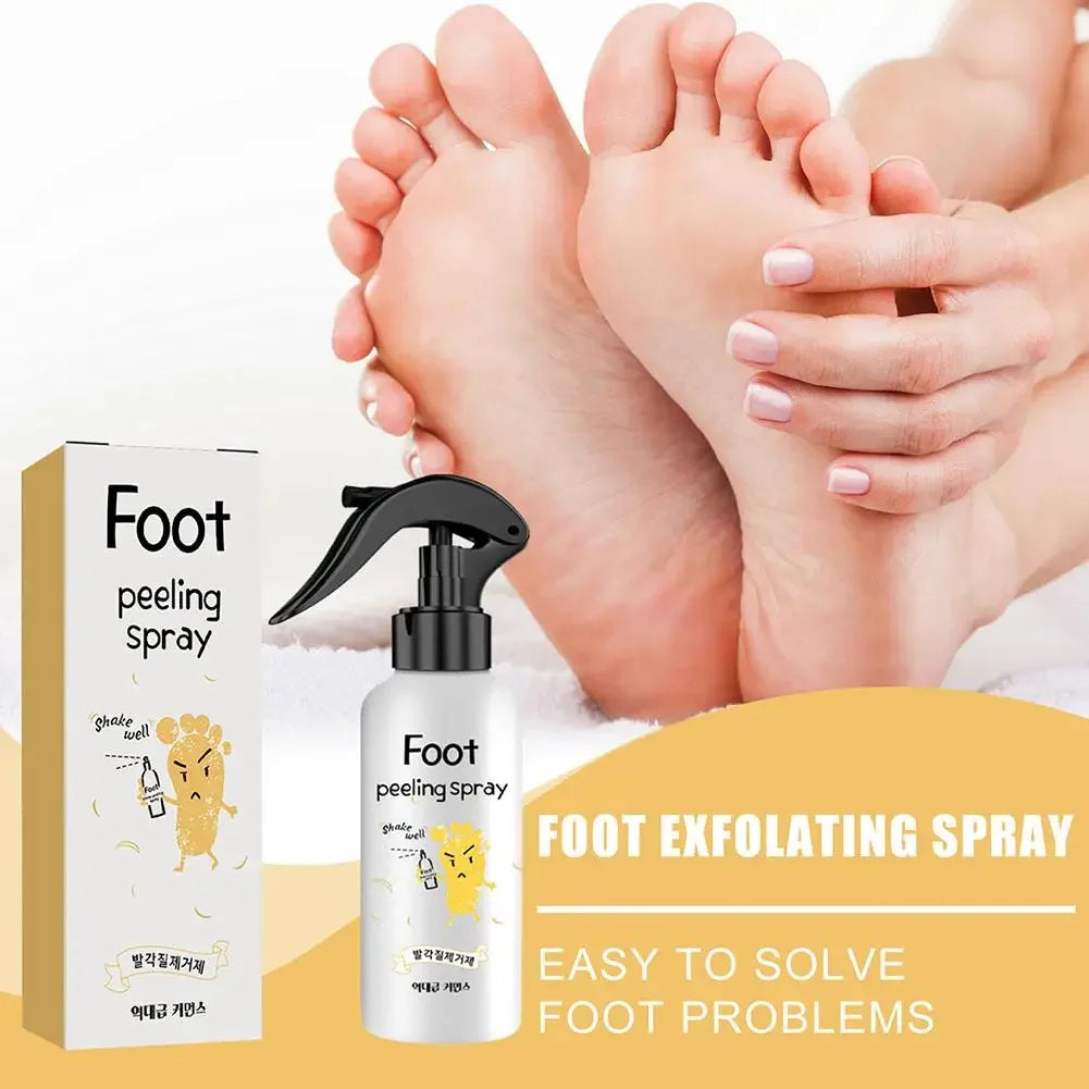 200ml Foot Peeling Spray Moisturizing Nourishing Foot Exfoliator Spray, Smoothing Feet Skin, Gently Exfoliates Rough Dry Skin Peaceful Pleasures Health and Wellness