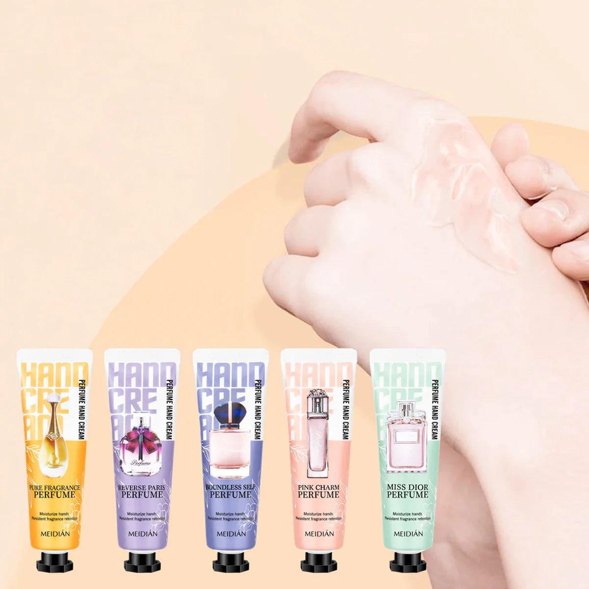 5-Pack Moisturizing Hand Cream Set – Hydrating & Fragrant
