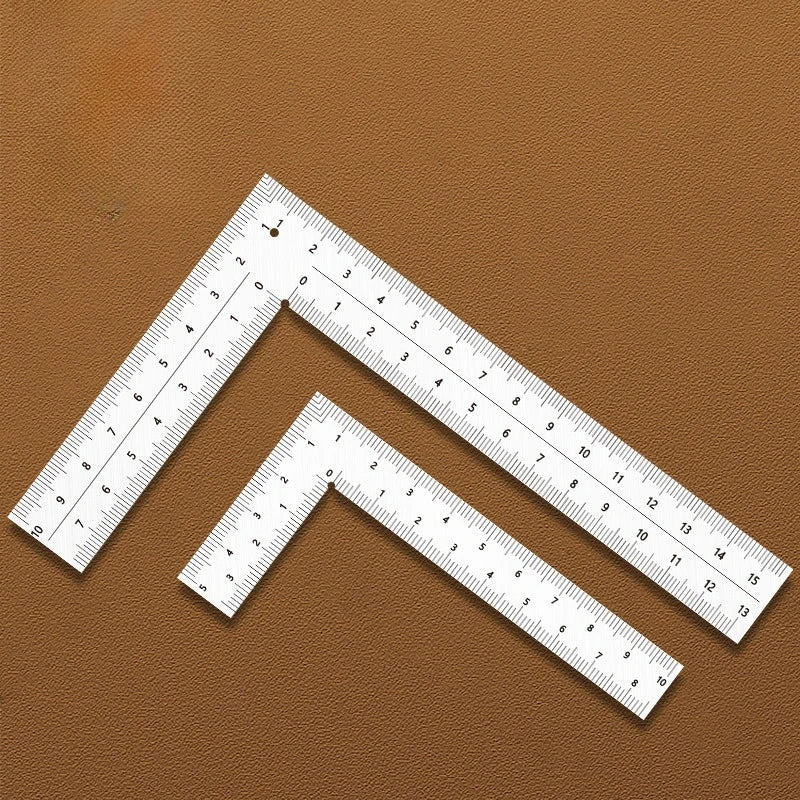 Professional Multifunctional 90 Degree L Square Ruler Precision Measuring Tool for Student Drafting Drawing Designing Peaceful Pleasures Health and Wellness