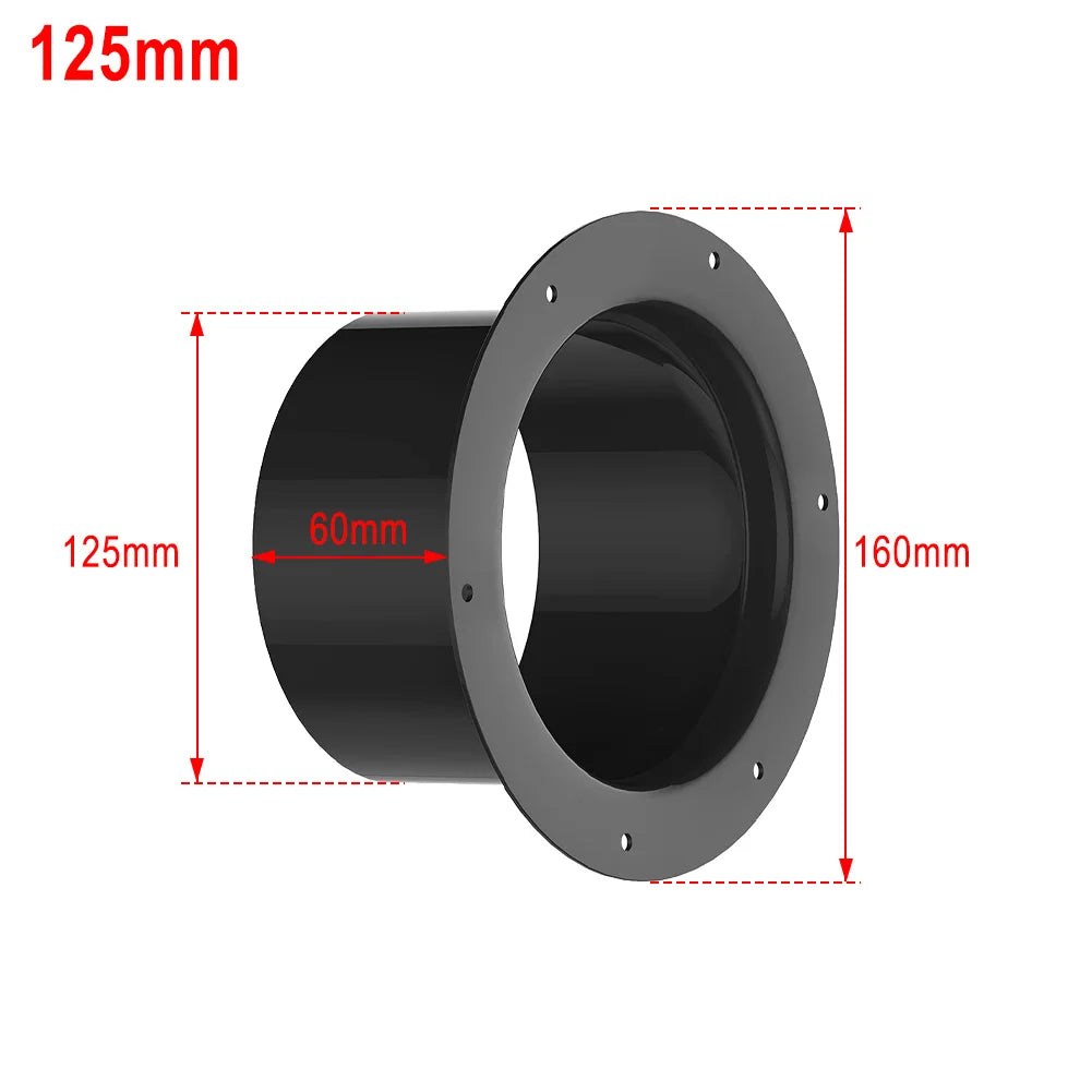 ABS Wall Flange Connector Vent Pipe Adapter Duct Round Joint