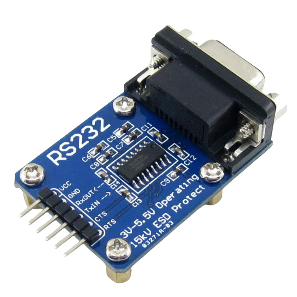 RS232 to TTL Converter Module – SP3232, DB9, ESD Protection