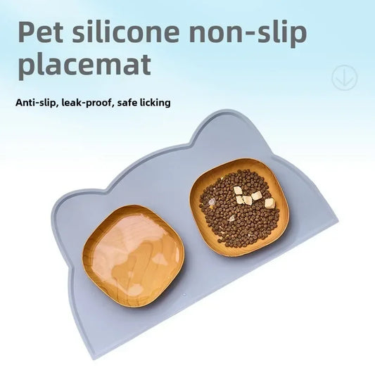 Non-Slip Silicone Pet Food Mat – Waterproof, Easy Clean Pet Feeding Mat Peaceful Pleasures Health and Wellness