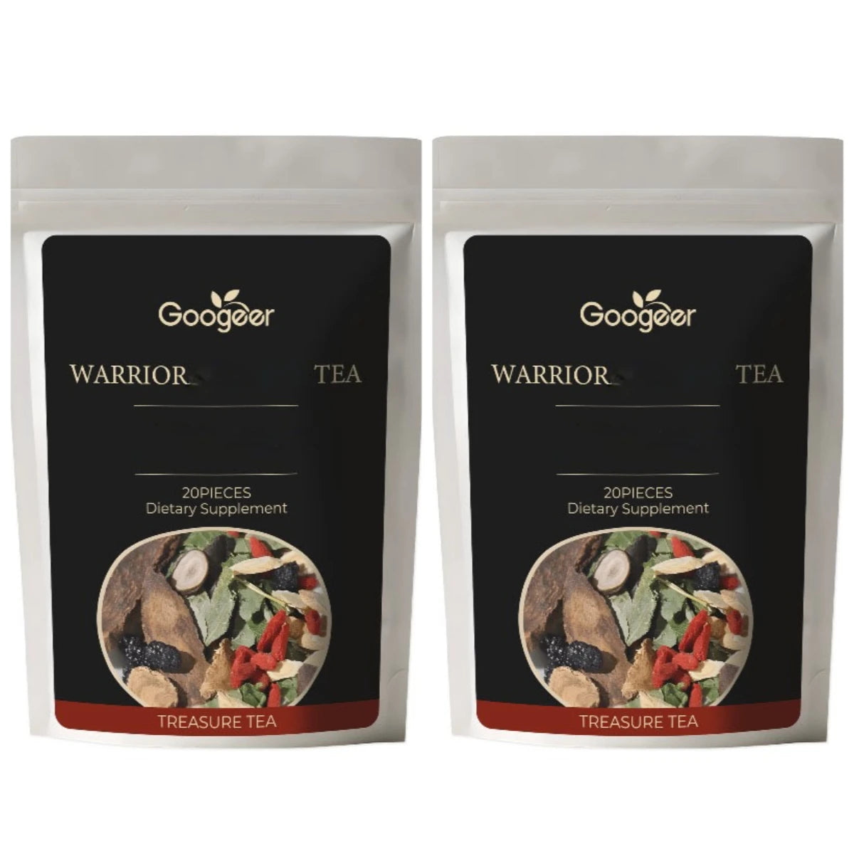 Googeer Herbal Supplement Blend | Black Mulberry & Goji Berry 20 Bags
