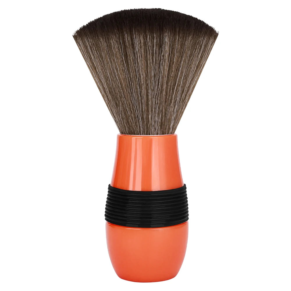 Colorful Barber Neck Brush Soft Bristle Hair Cleaning Duster Brush For Salon Home Hair Styling And Neck Cleaning Peaceful Pleasures Health and Wellness orange