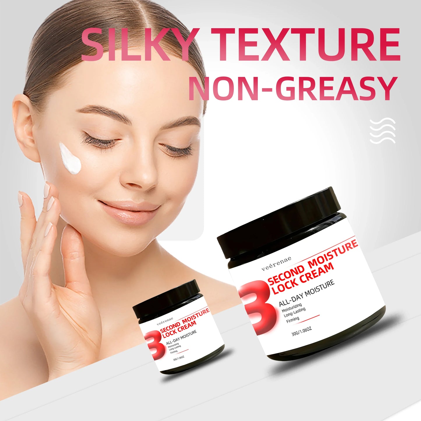 veérenae 3-Second Moisture Lock Cream | 24H Face Hydration