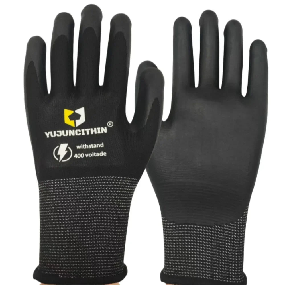Durable 400/500V Insulated Working Gloves Nitrile Safety Safety Electrician Gloves Ultra-thin Protective Gloves Electrician Work Peaceful Pleasures Health and Wellness 400V