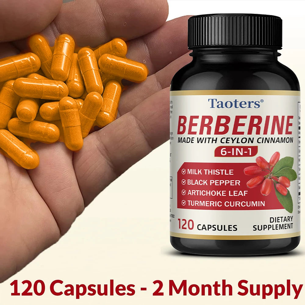 Berberine & Ceylon Cinnamon Capsules – Blood Sugar & Heart Support