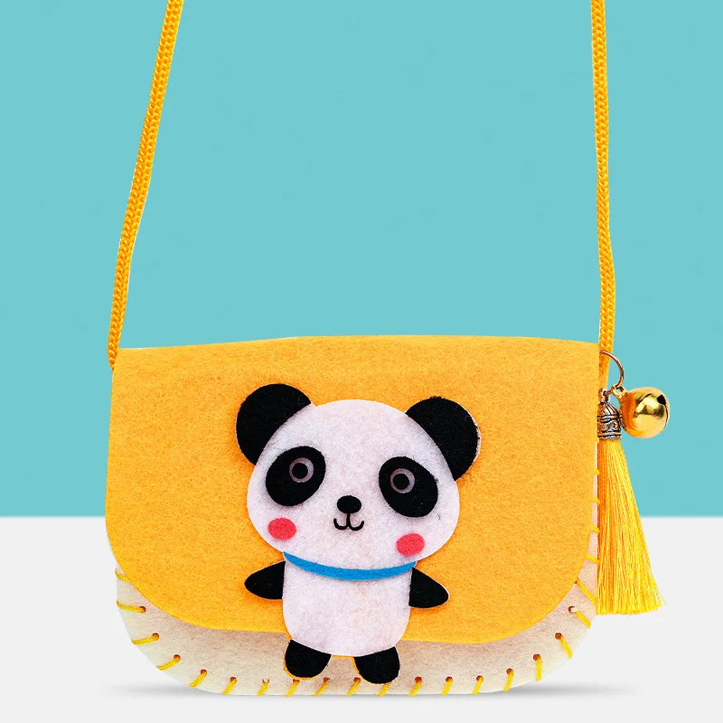 DIY Shoulder Bag Non-woven Fabric Sewing Kits Kids Handmade Needle
