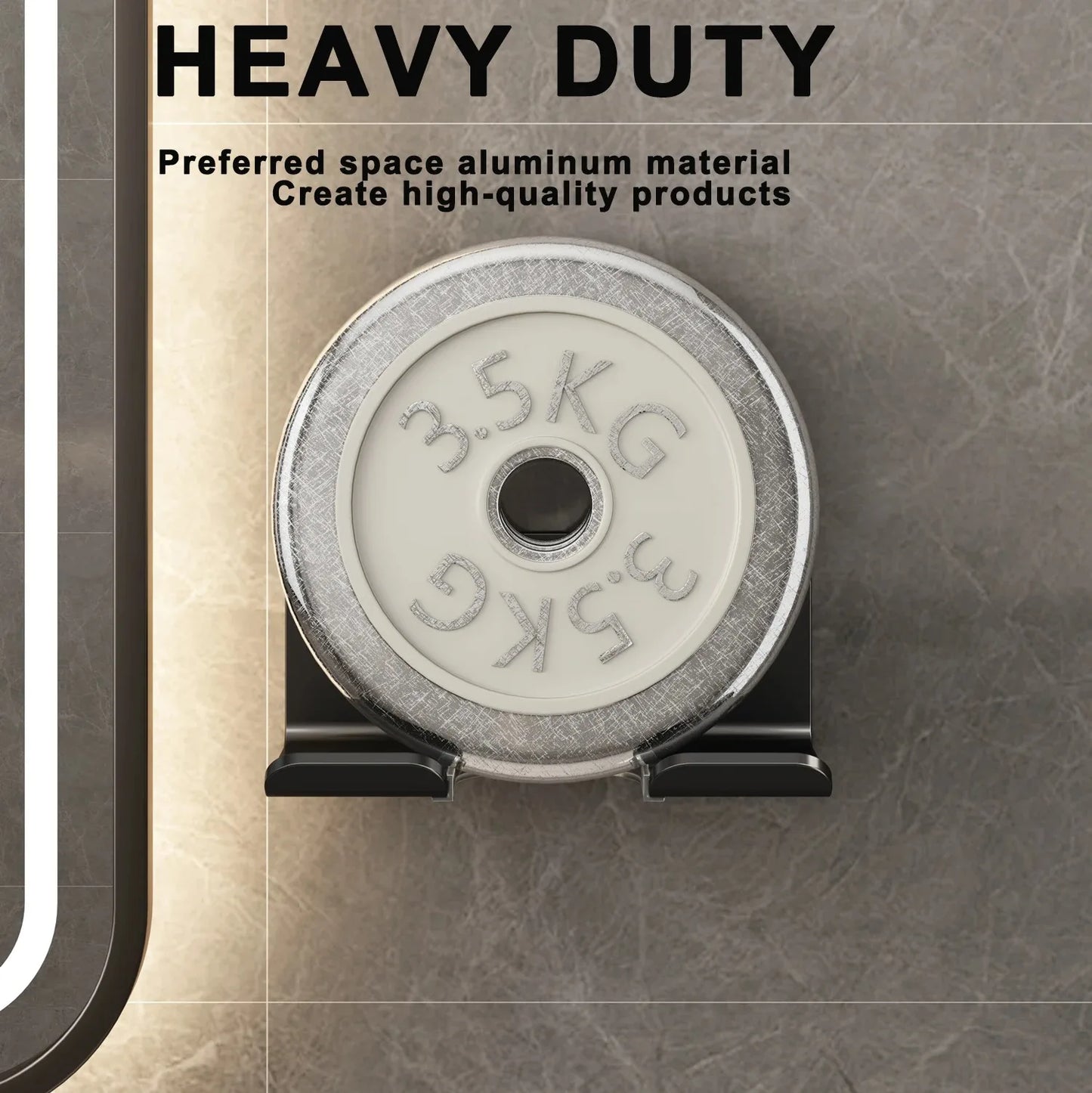 Wall Mounted Hair Dryer Holder | No-Drill Bathroom Organizer