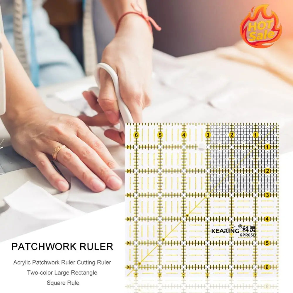 Acrylic Patchwork Ruler – Sewing, Quilting & Drawing Tool