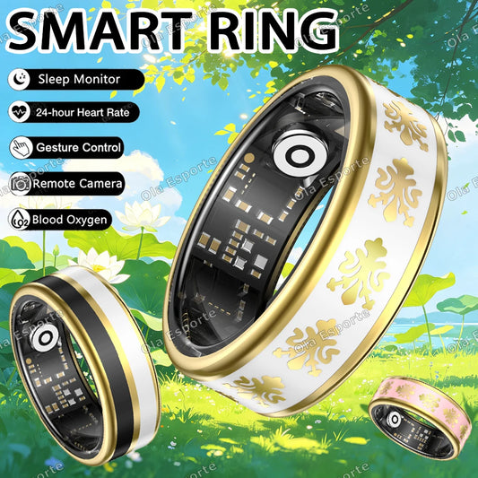 Smart Ring – Heart Rate, SpO₂ & Sleep Tracker | IP67 Waterproof Smart Fitness Ring Peaceful Pleasures Health and Wellness