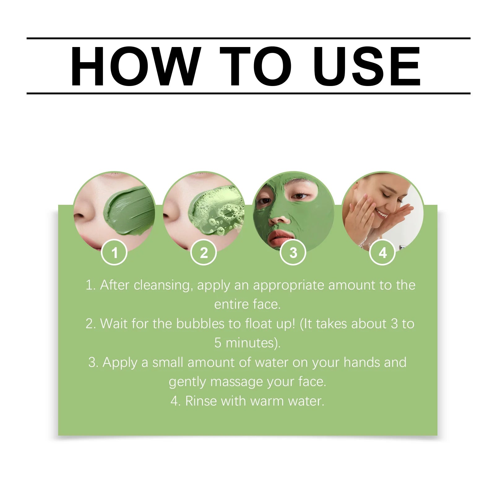 Basil Bubble Cleansing Mask Reduce Blackheads Purify Skin Oil Control Gentle Exfoliate Remove Pores Dirt Moisturizes Mud Mask Peaceful Pleasures Health and Wellness