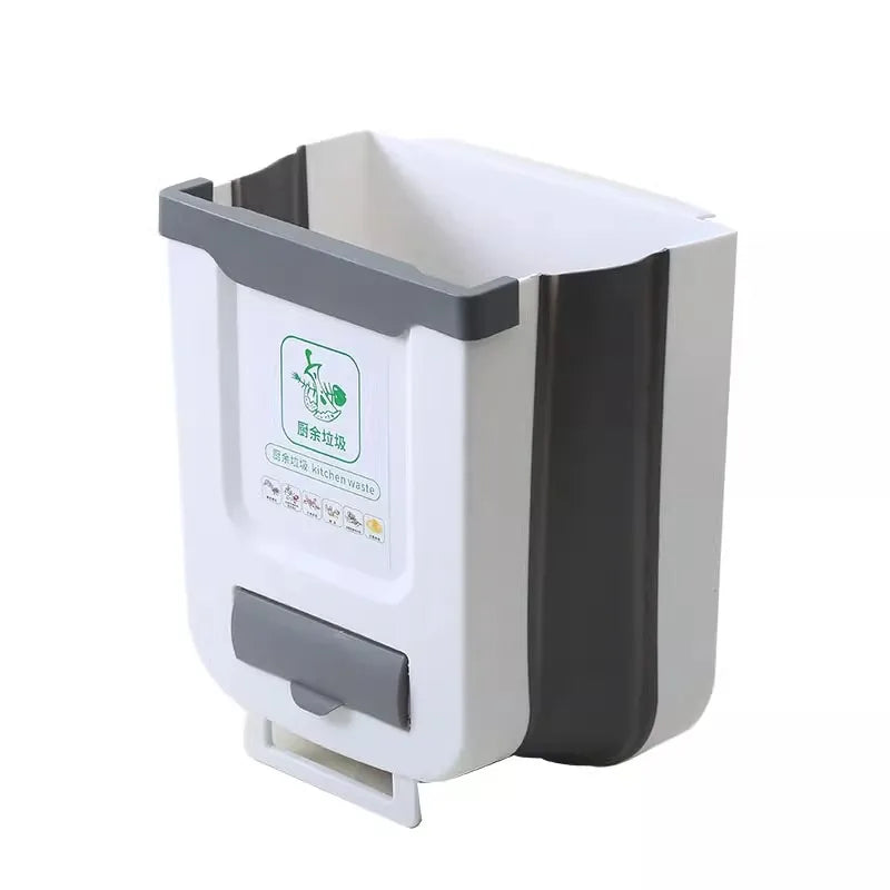 Kitchen Folding Trash Can Wall Mounted Trash Can Kitchen Cabinet Door Mounted Trash Can Folding Trash Can for Vehicles Peaceful Pleasures Health and Wellness