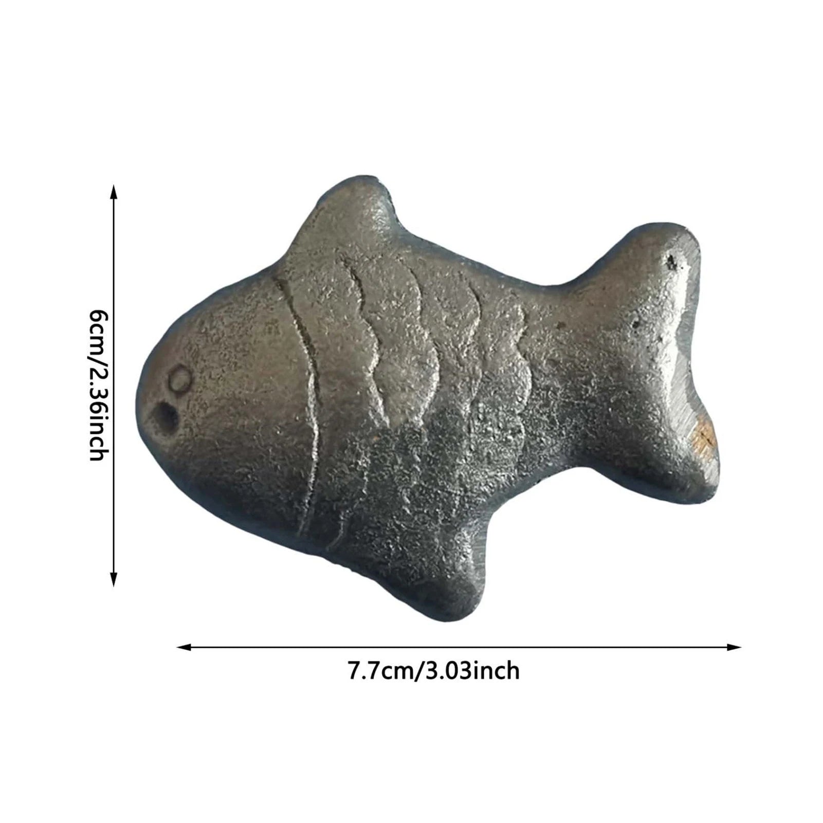 Vintage Cast Iron Fish Ornament Double-Sided Fish Sculpture Gifts for Women Birthday Christmas Peaceful Pleasures Health and Wellness