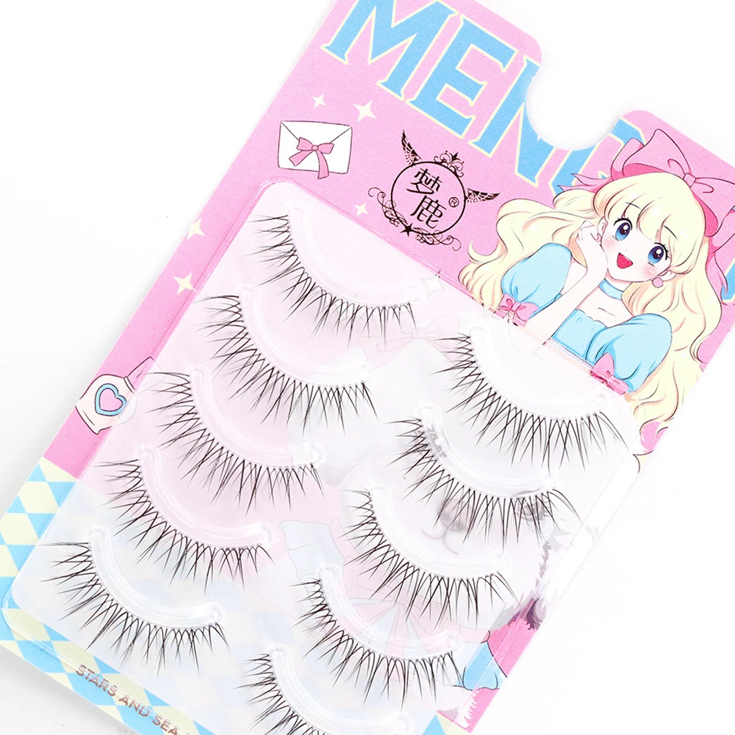 5 Pairs Wispy False Eyelashes | Korean Doll Eye Natural Lashes