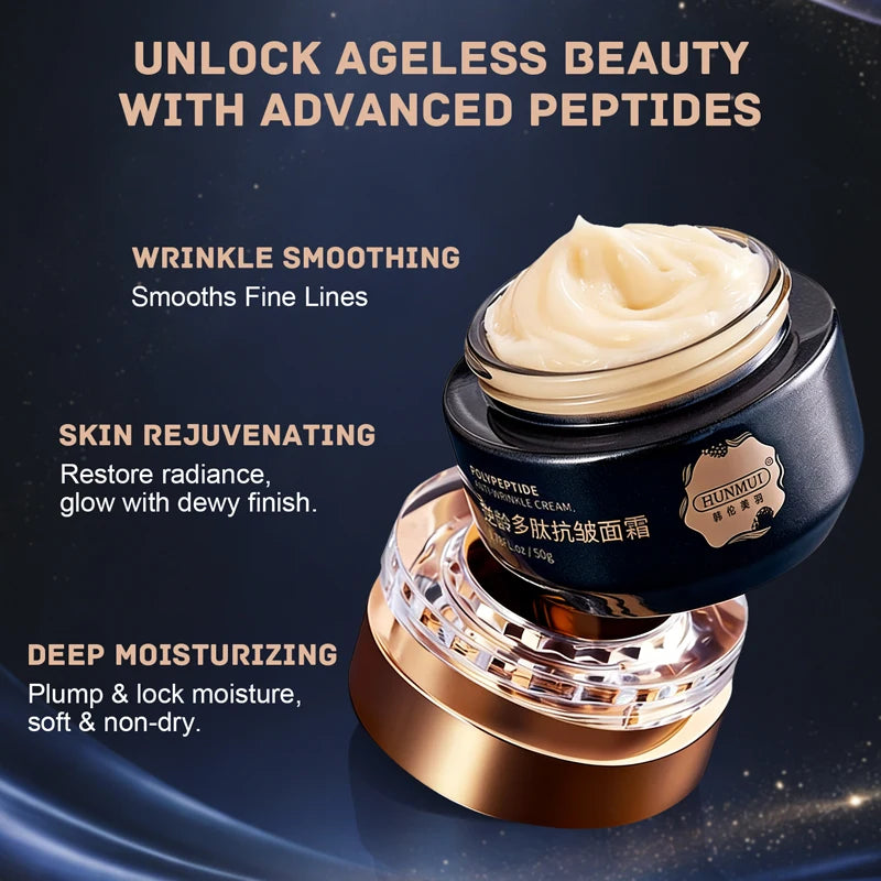 Polypeptide Anti-Wrinkle Firming Anti-Aging Face Cream | Firming Lifting Moisturizer | Wrinkle Reduction | 24H Hydration Peaceful Pleasures Health and Wellness