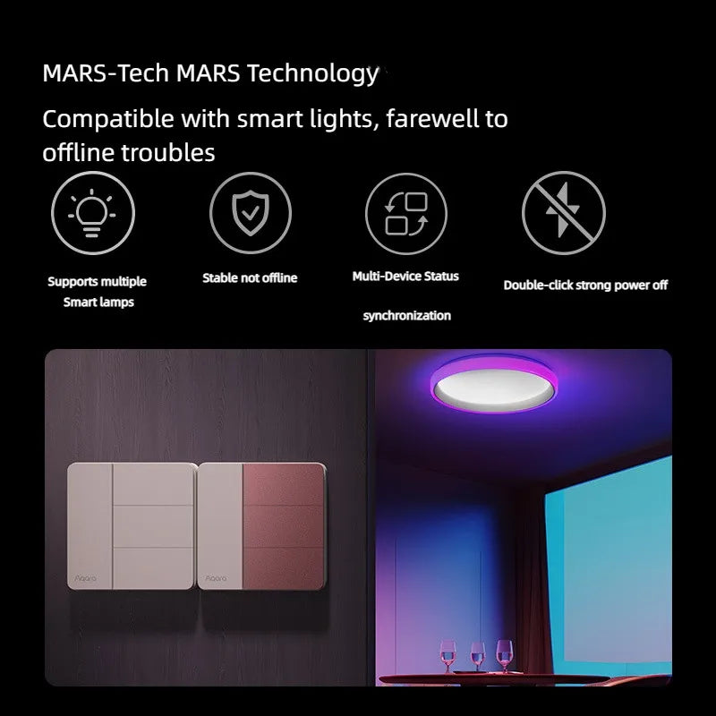 Aqara Smart Wall Switch Z1 More Control Zigbee 3.0 Compatible with Single Live/Neutral Wire Design Work With Mi home HomeKit APP Peaceful Pleasures Health and Wellness