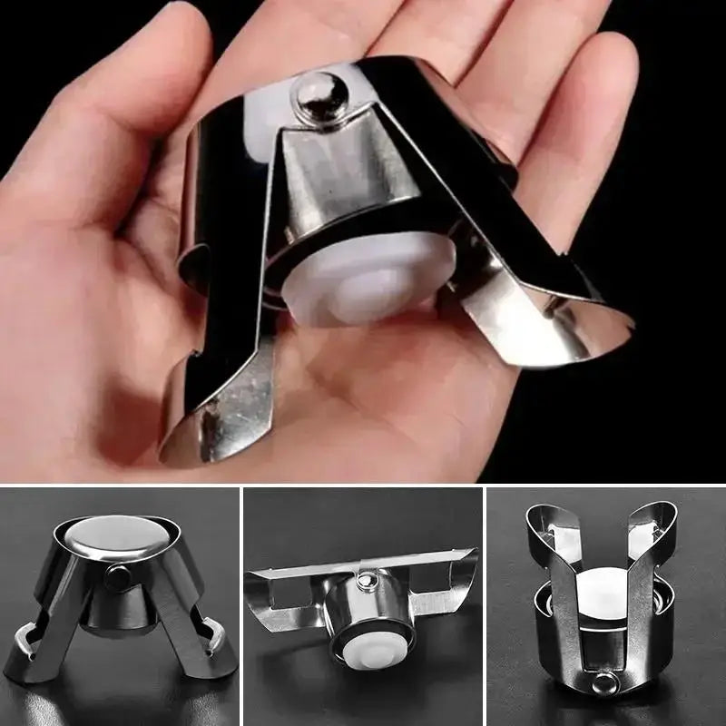 Stainless Steel Sealed Fresh-keeping Red Wine Stopper Metal Champagne