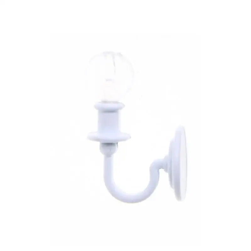 1/12 Miniature Dollhouse Wall Lamp | Metal & Crystal Shade