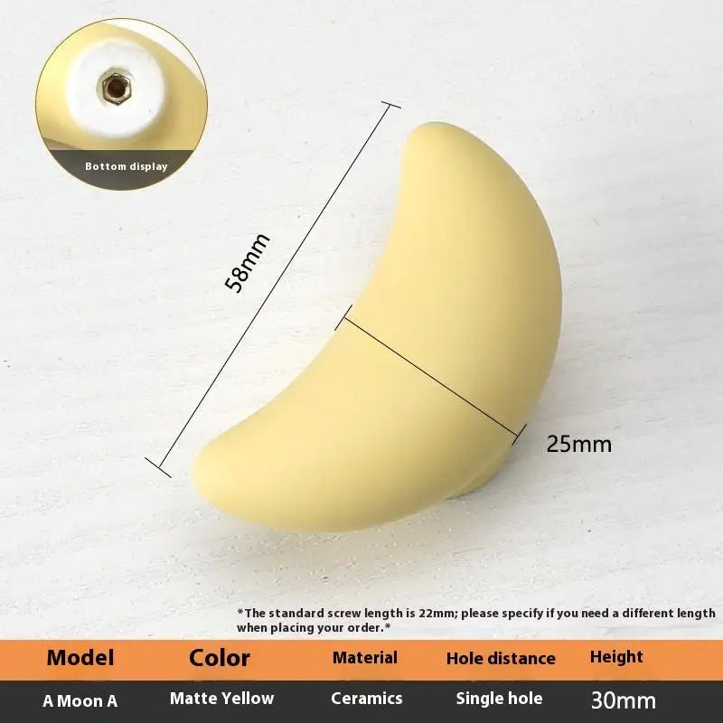 1pc Children's Furniture Handles Nordic Ceramic Children Room Cabinet Handles Macaron Colorful Round Drawer Knobs And Pulls Peaceful Pleasures Health and Wellness A18