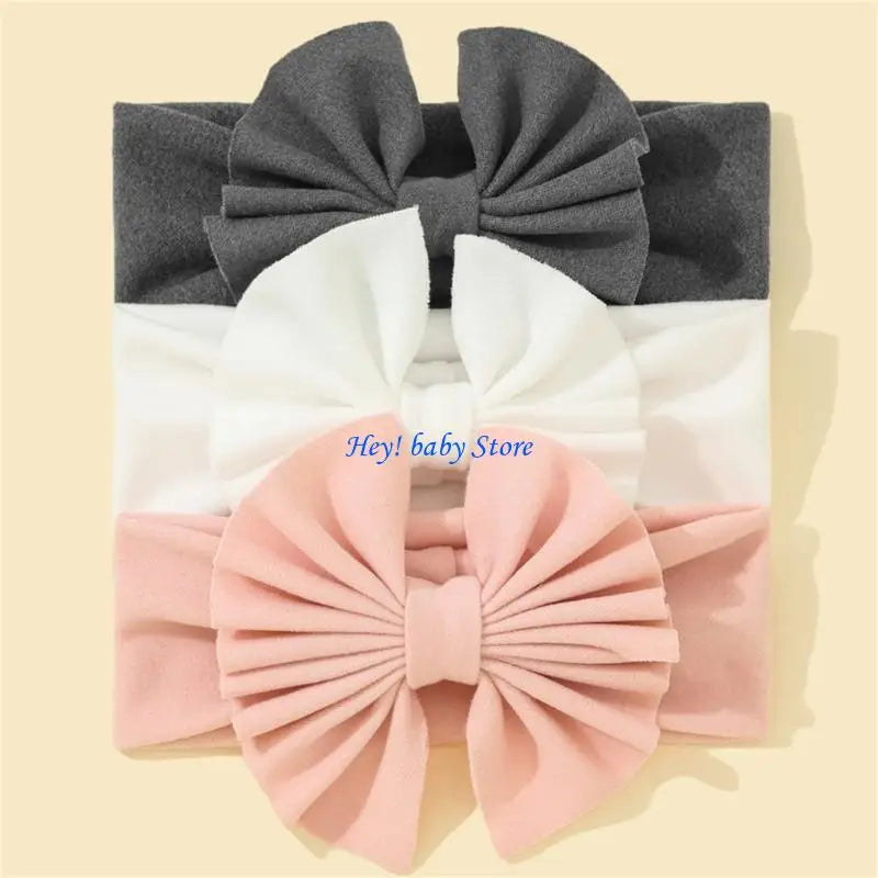 Baby Girls Turban Headbands | Soft Newborn Hair Wrap 3-Pack
