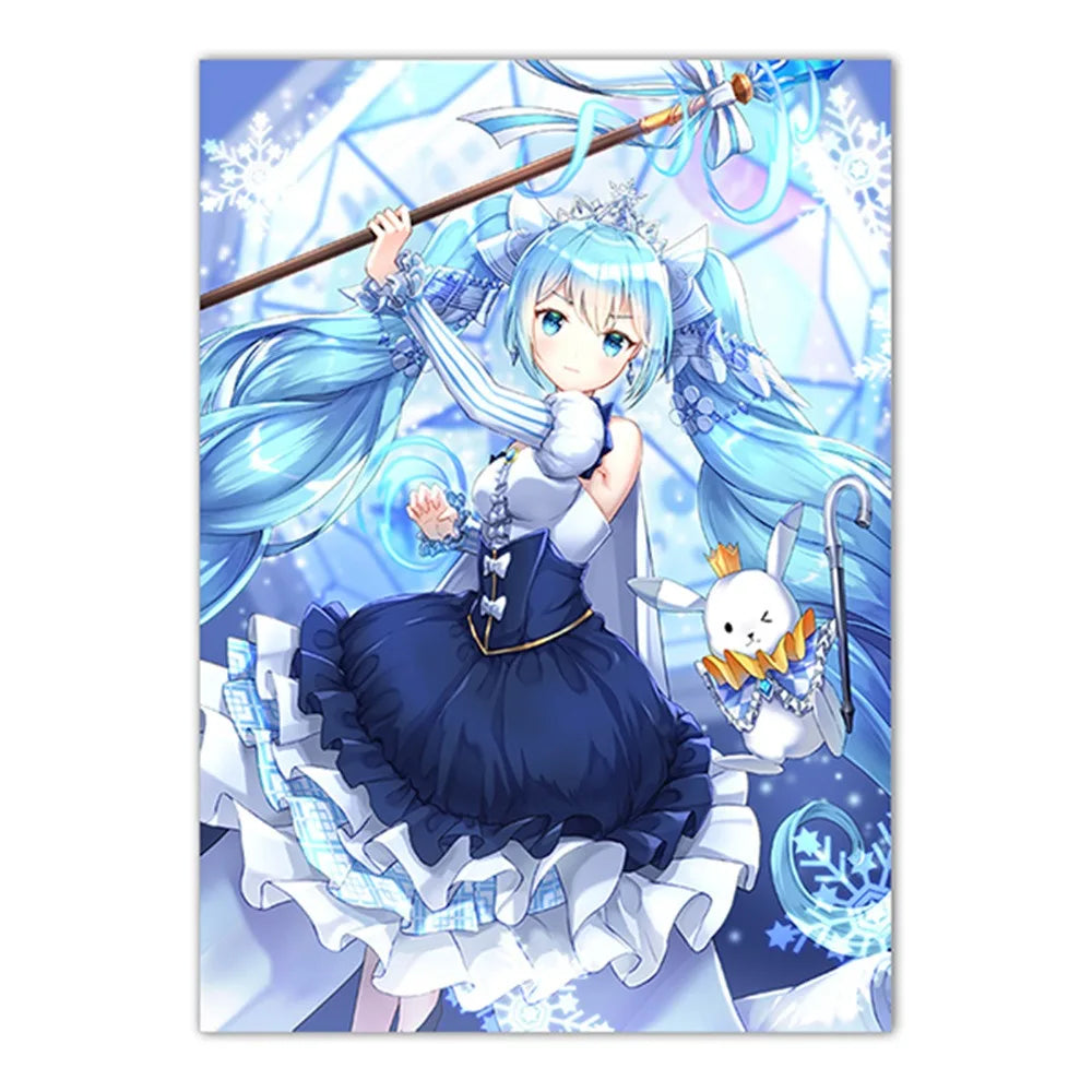Hatsune Miku Canvas Wall Art Print | Anime Room Decor