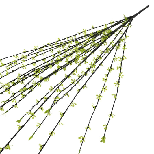 3pcs Artificial Silk Snow Willow Bud Branches | Home Decor Artificial Floral Branch Peaceful Pleasures Health and Wellness