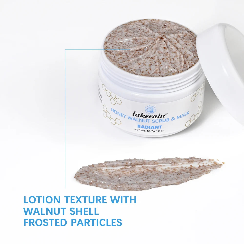 Facial Scrub & Mask Moisturizing Nourishing Skincare Facial Scrub For Honey Walnut Face Cream Facial Exfoliants Skin Care Peaceful Pleasures Health and Wellness
