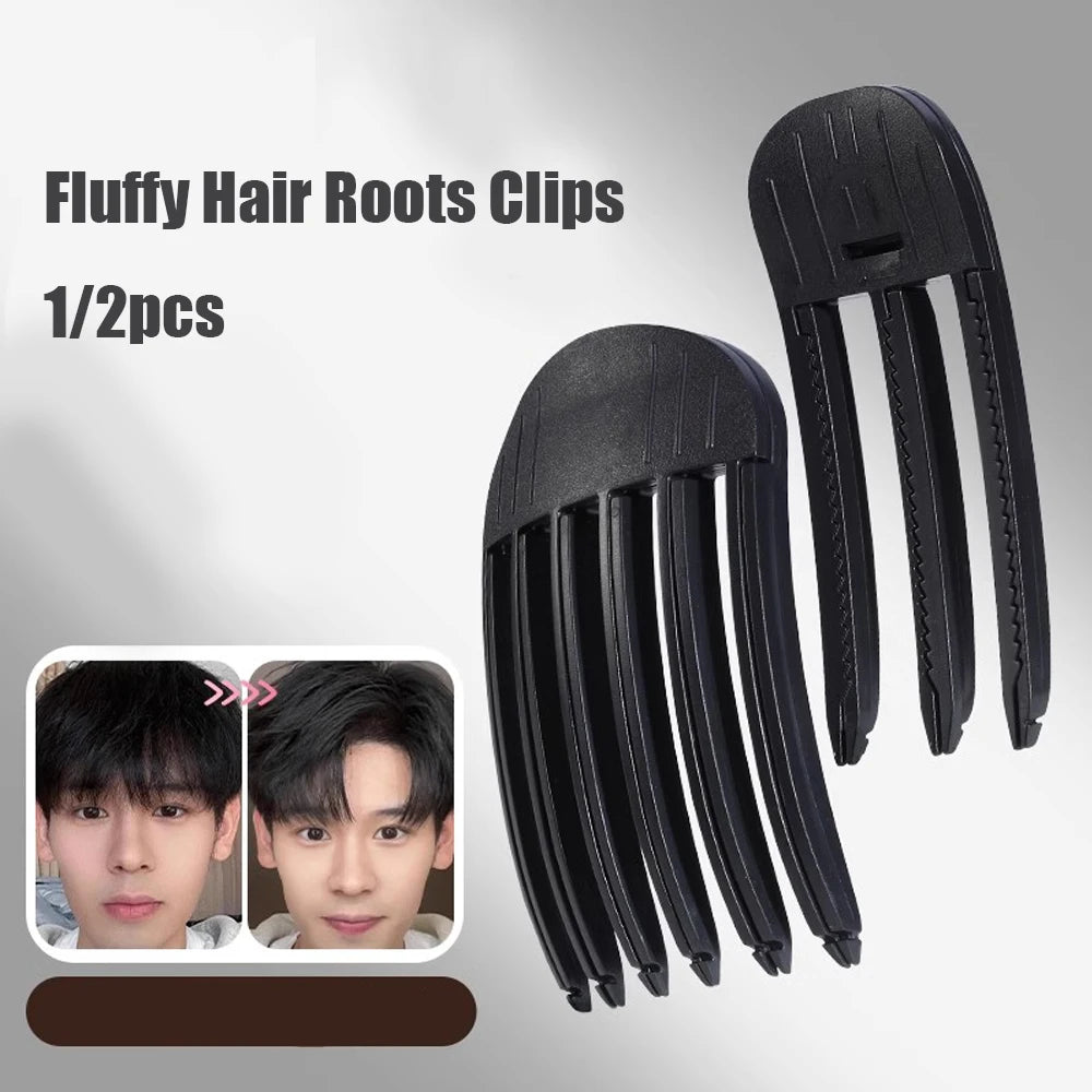 1/2Pcs Simple Fluffy Hair Roots Clips No Heat High Vertex Hair Curler Styling Fluffiness Women Men Volume Wind Sculpting Comb Peaceful Pleasures Health and Wellness