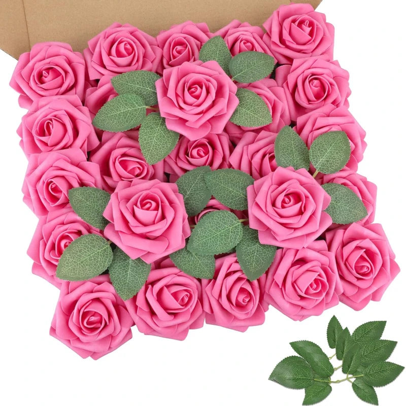 PE Foam Artificial Roses 5/10pcs | Wedding Valentine's Bouquet