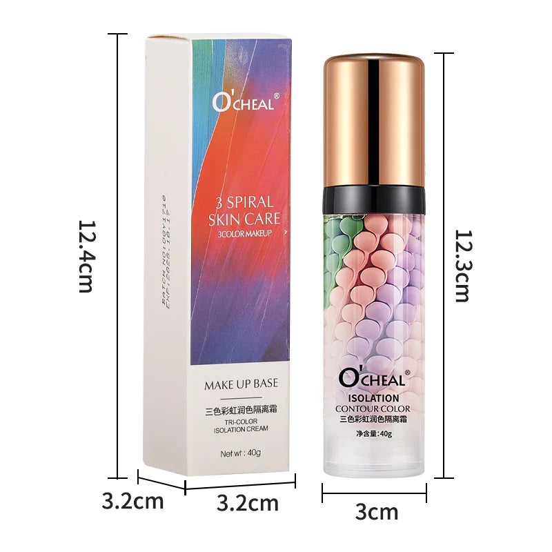 O'CHEAL 3-Color Spiral Contour Primer & Moisturizing Cream 40ml
