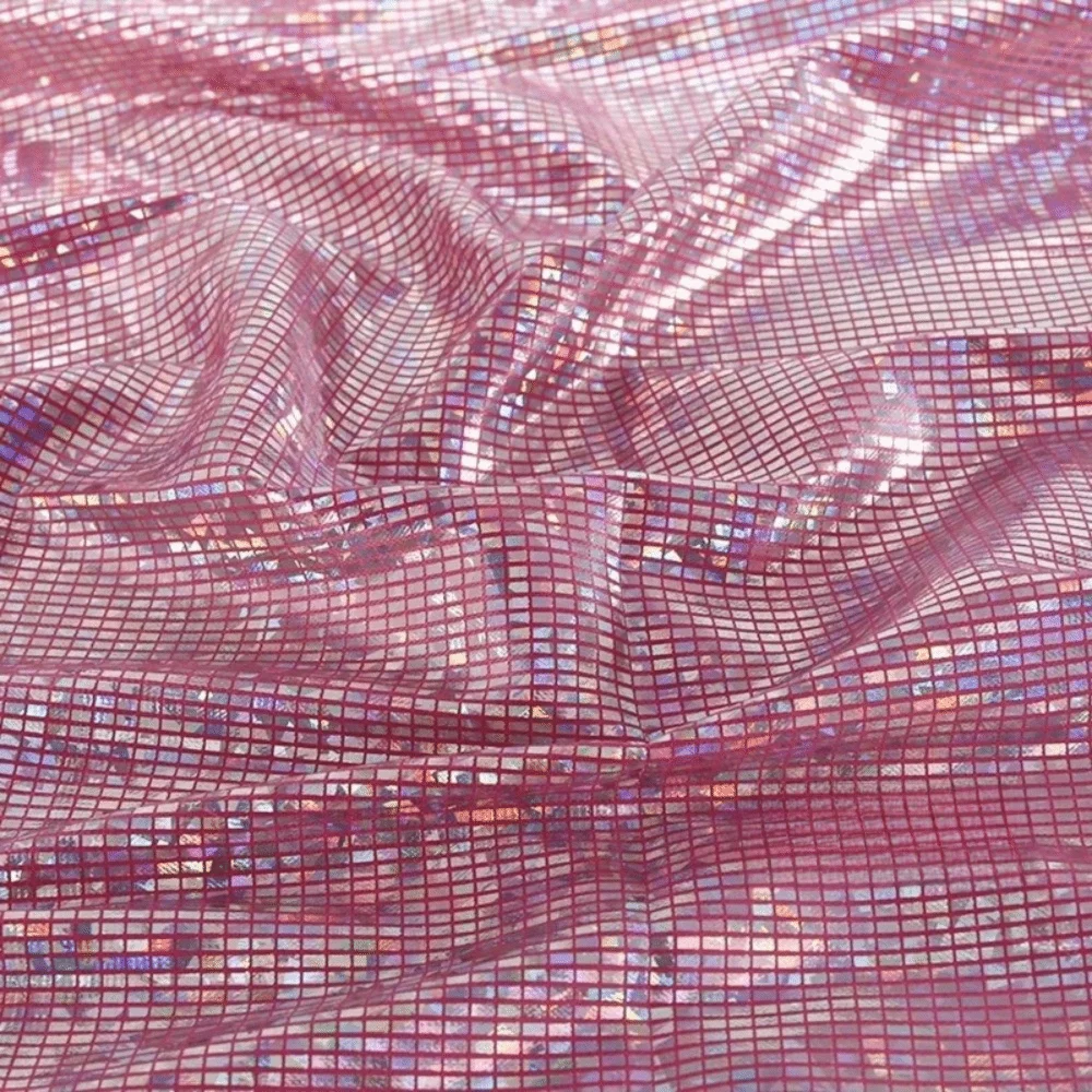 100x150cm Metallic Gold Foil Fabric Laser Colorful Sewing Material Shining Background Decorations Cloth Peaceful Pleasures Health and Wellness