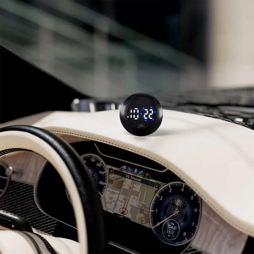 Car Portable Small electronic Clock Waterproof Car Clock Multifunctional Luminous In-Car Accessory For Interior Vent Mounting Peaceful Pleasures Health and Wellness