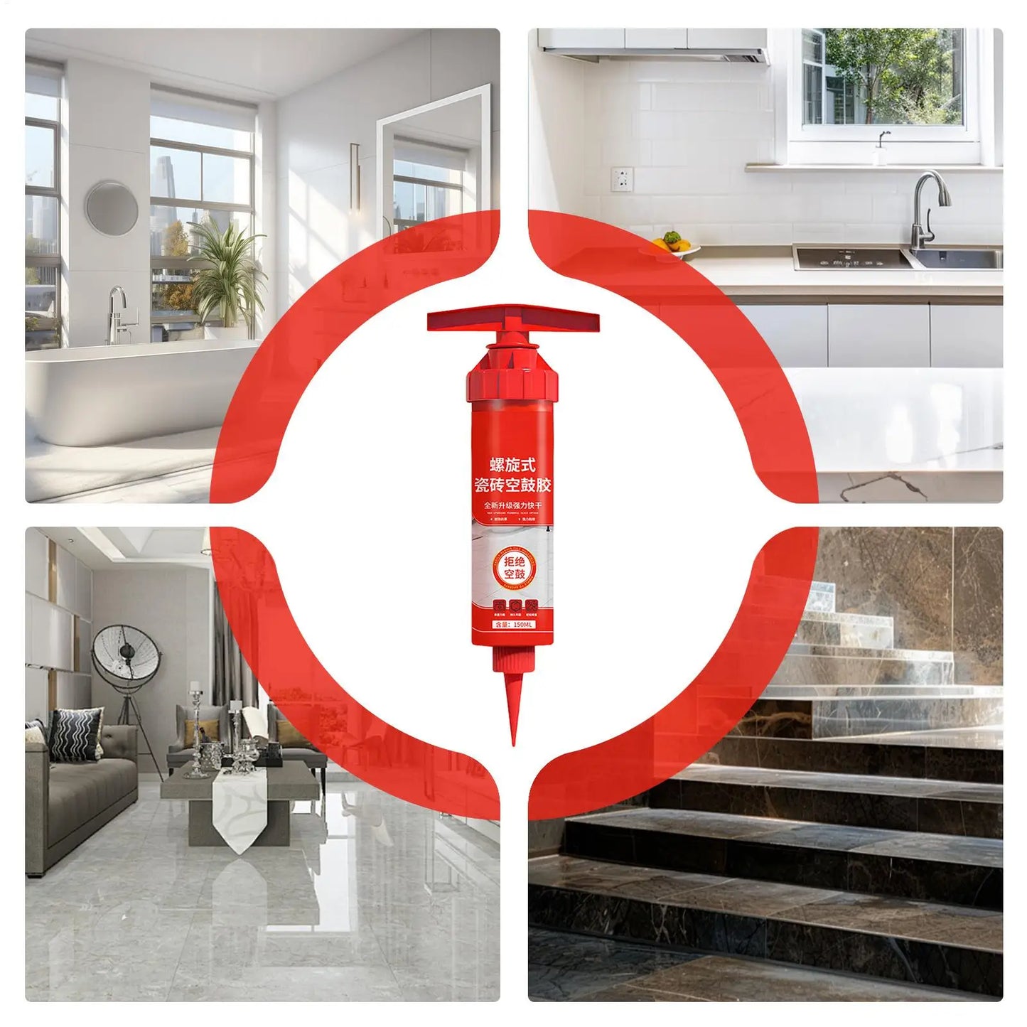 Tile Grout Repair Adhesive – Waterproof & Heat-Resistant Sealant
