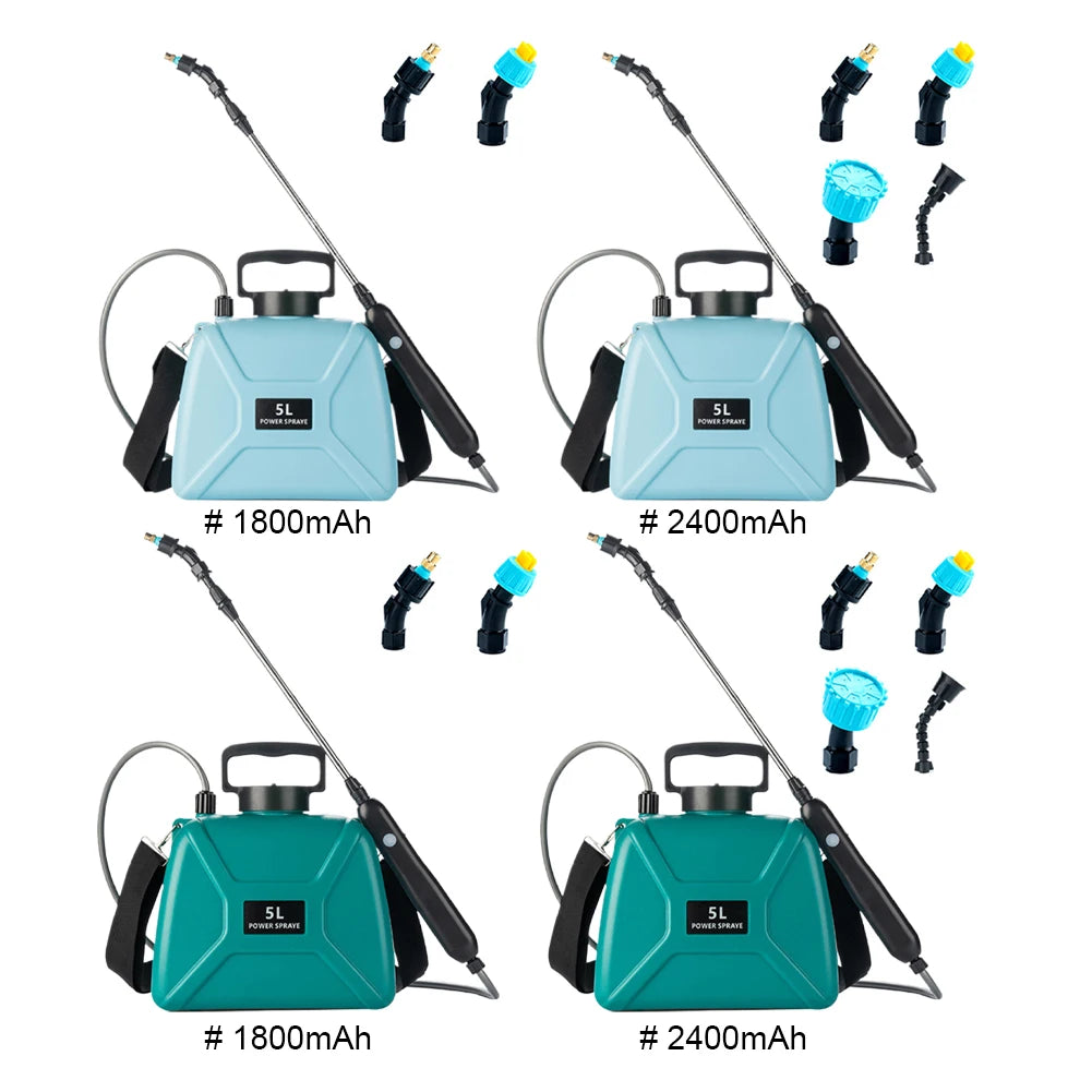 5L Electric Garden Sprayer – 2 Spray Modes, USB Rechargeable, 1800/2400mAh Peaceful Pleasures Health and Wellness