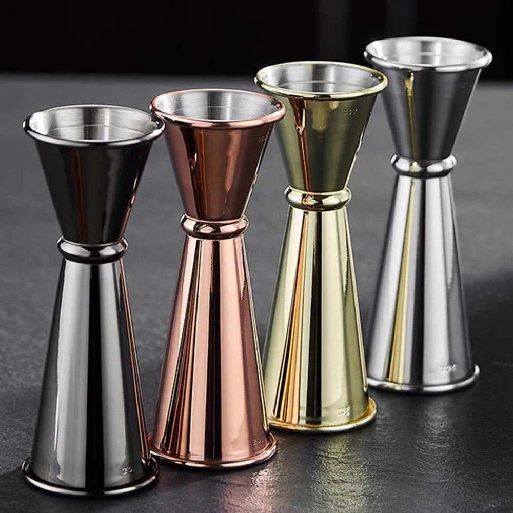 Dual Shot Stainless Steel Cocktail Jigger | 1oz & 2oz Bar Measure