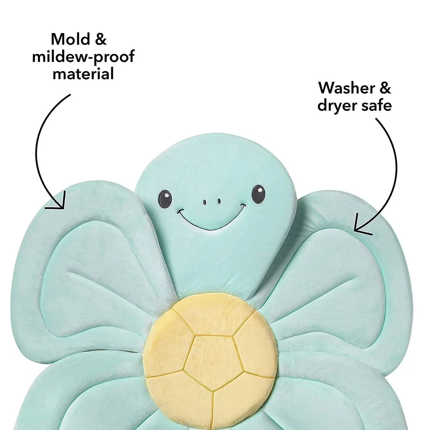 Soft Turtle Baby Bath Cushion for Sink or Tub – Ages 0–6 Months Baby Bath Accessories Peaceful Pleasures Health and Wellness